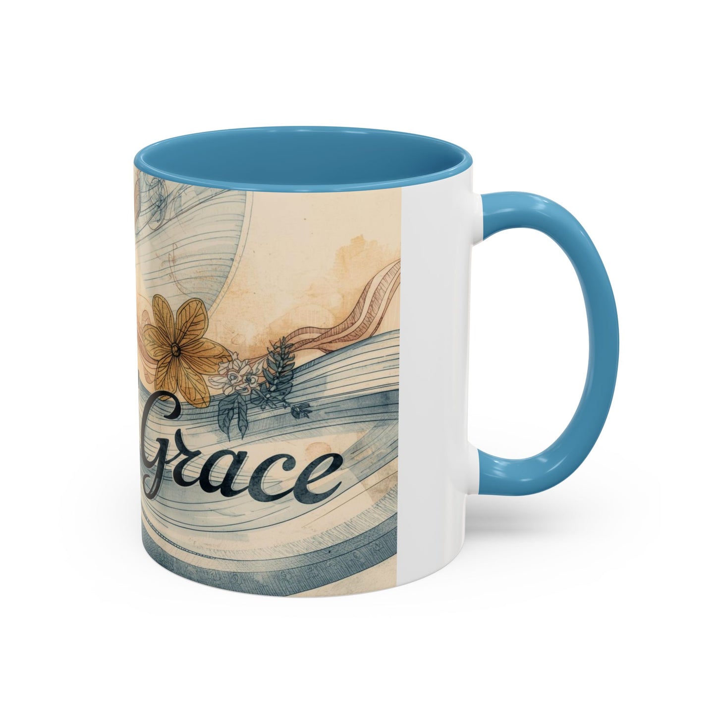 Sipping on Grace – Floral Watercolor Mug