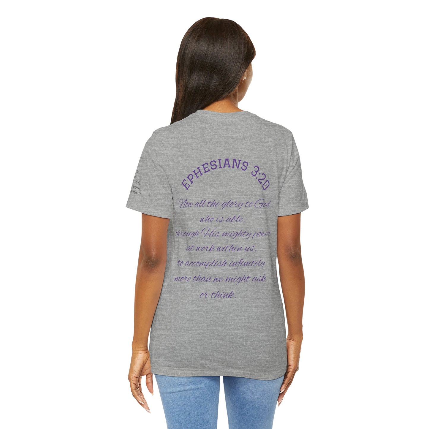 Ephesians 3:20 — Faith Moves Tee