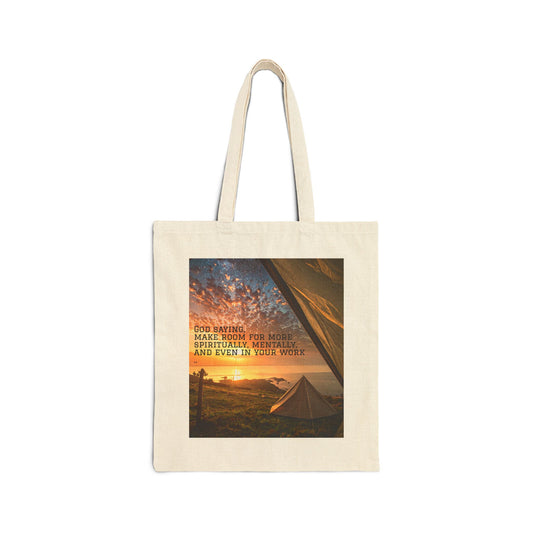 Isaiah 54:2 • Expand Your Tent • Canvas Scripture Tote