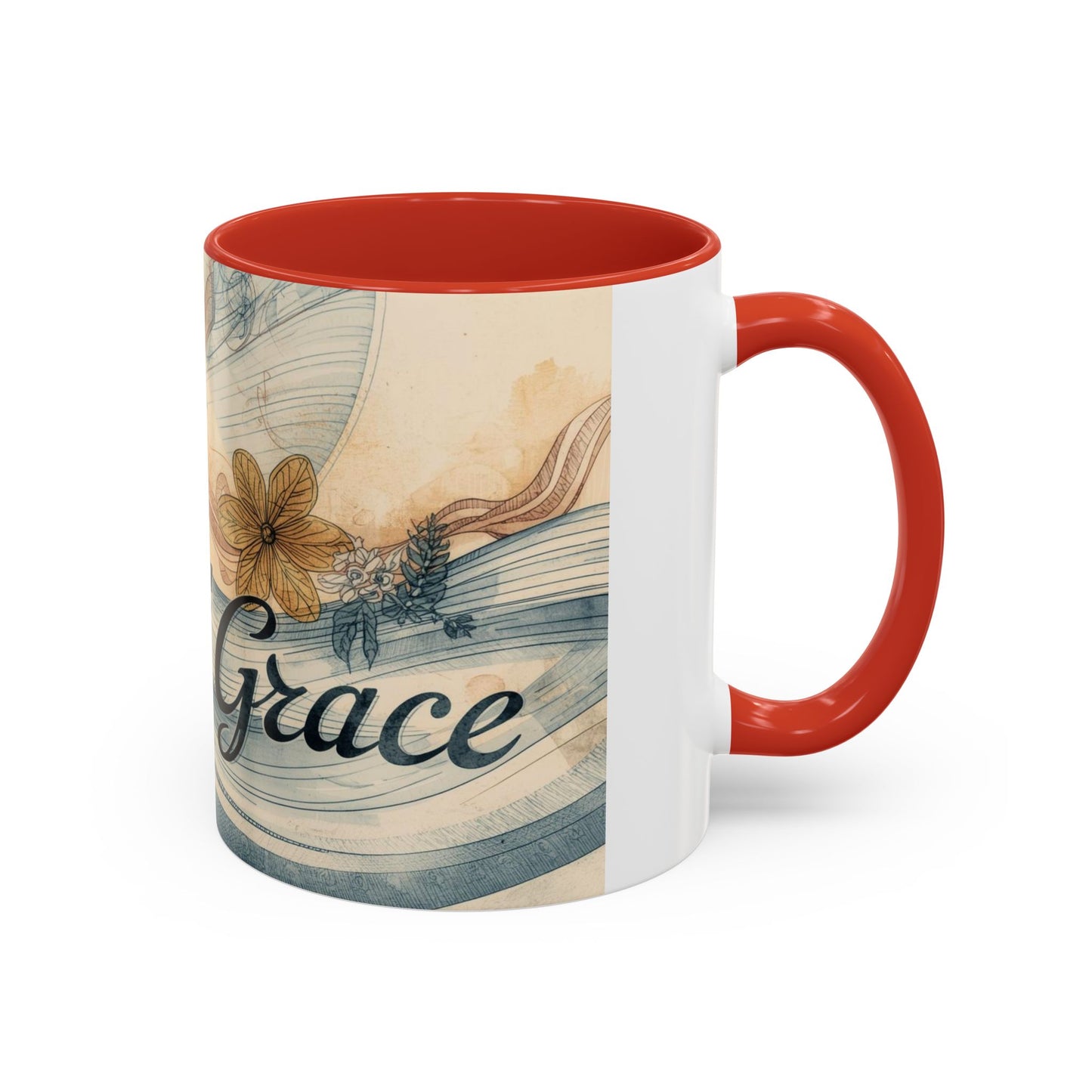 Sipping on Grace – Floral Watercolor Mug