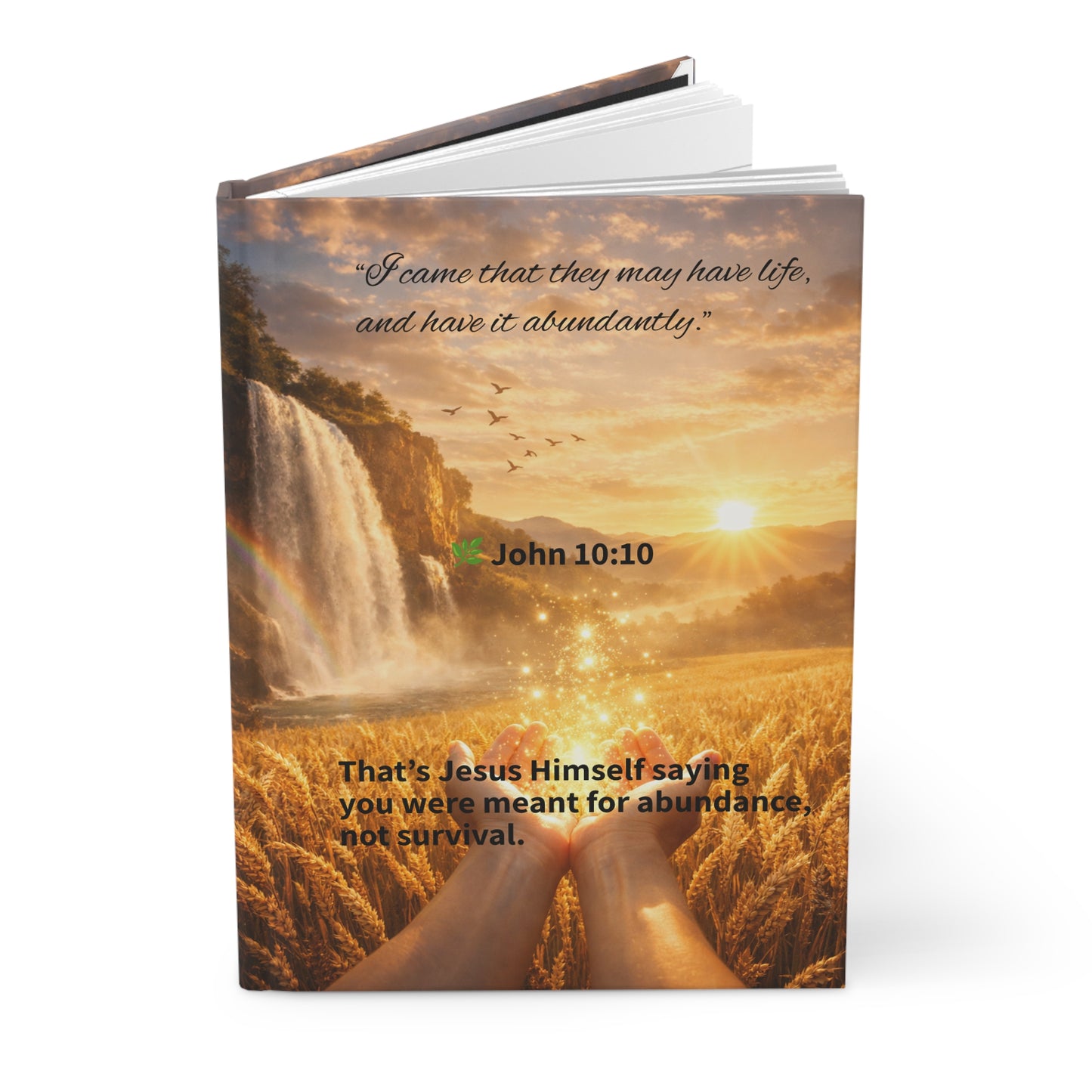 John 10:10 • Abundant Life • Hardcover Matte Journal