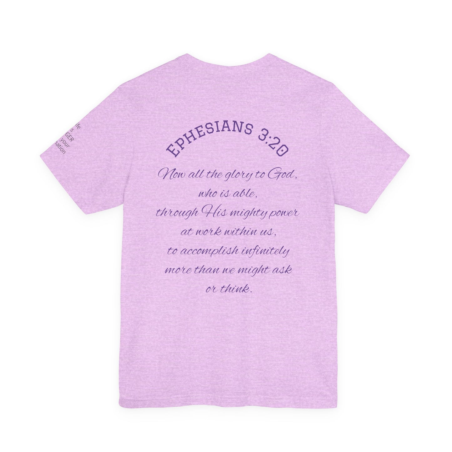 Ephesians 3:20 — Faith Moves Tee