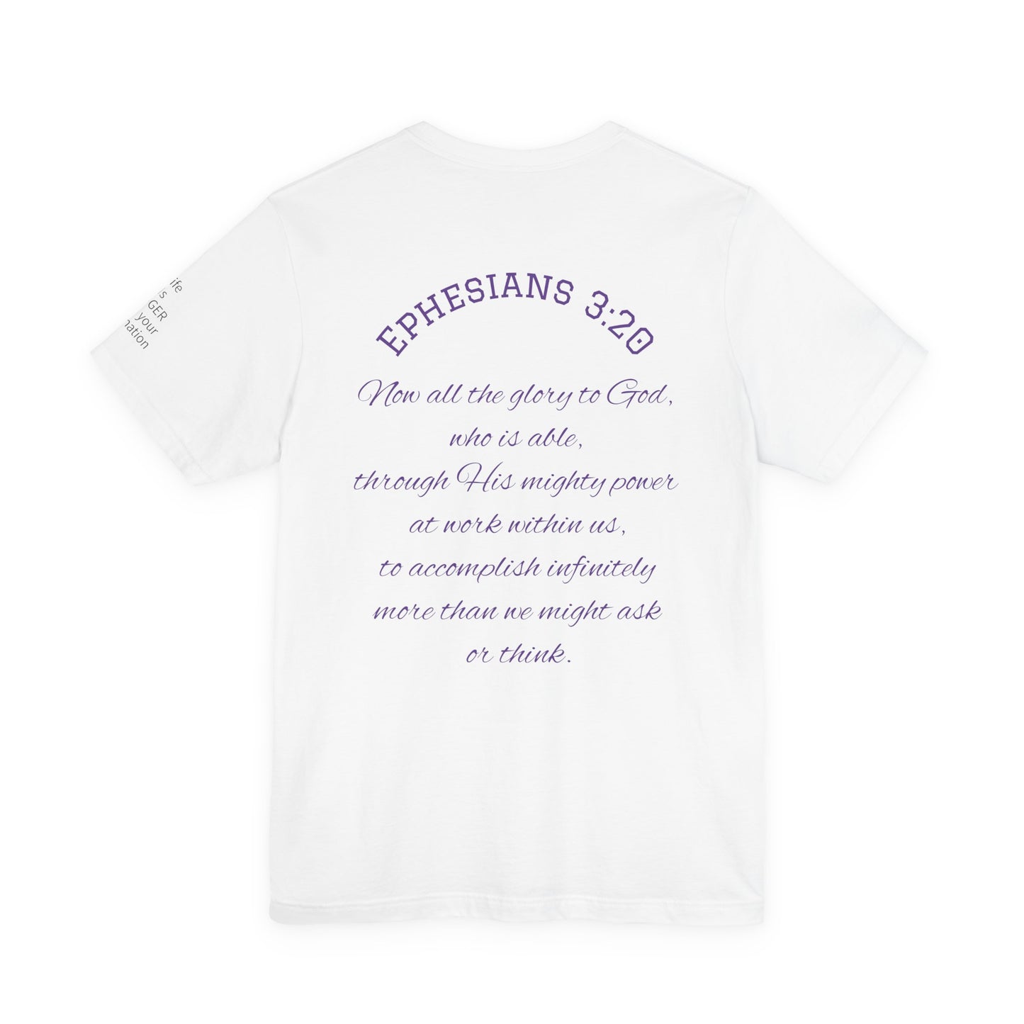 Ephesians 3:20 — Faith Moves Tee
