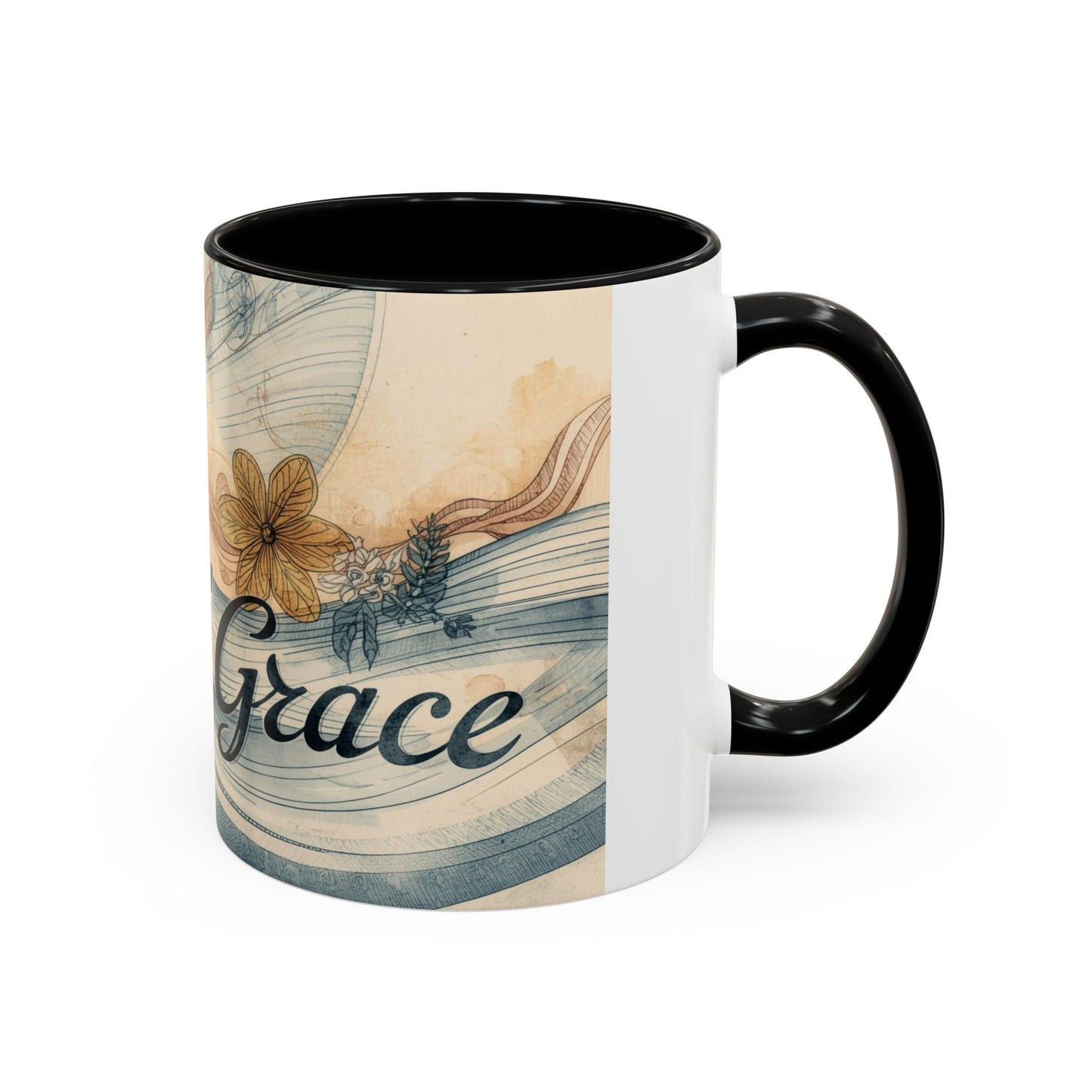 Sipping on Grace – Floral Watercolor Mug