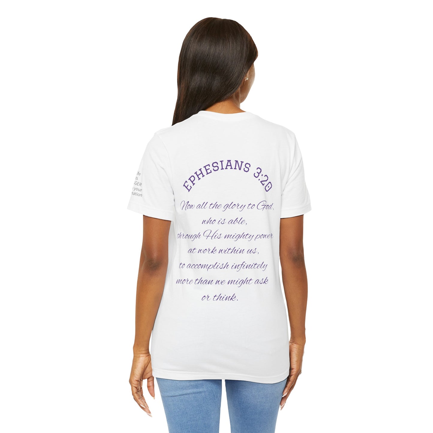 Ephesians 3:20 — Faith Moves Tee
