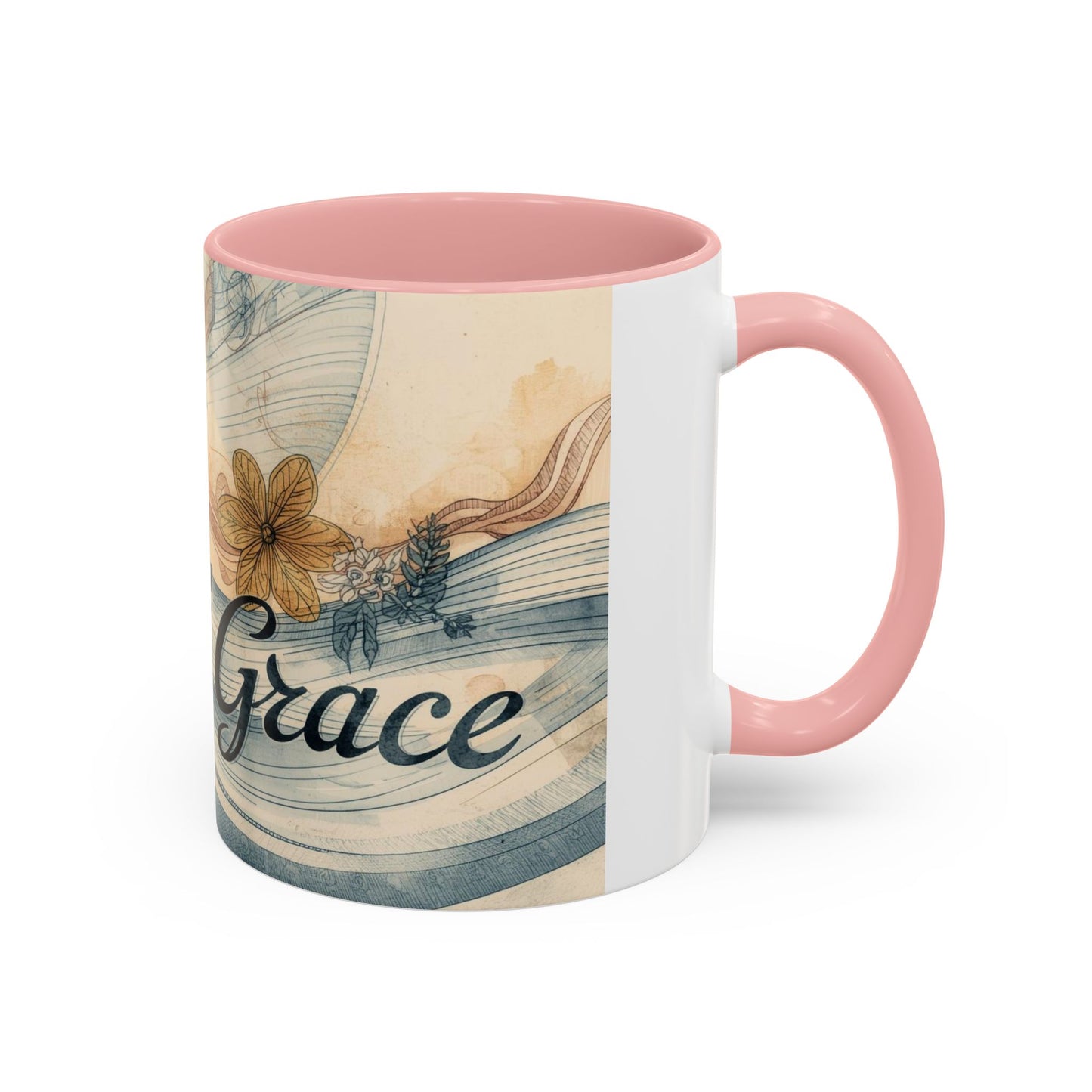 Sipping on Grace – Floral Watercolor Mug